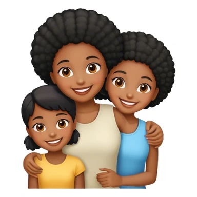 Trio black girls  sticker