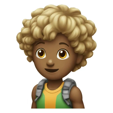 kid playing outdoor game sticker