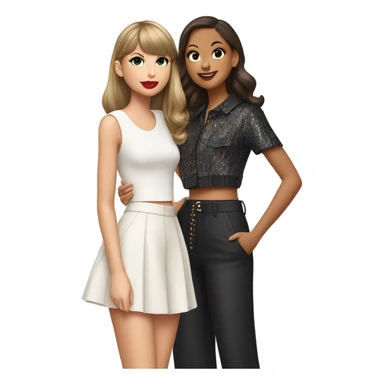 Taylor swift with Olivia rodrigo  sticker