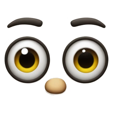 Crazy eyes face sticker