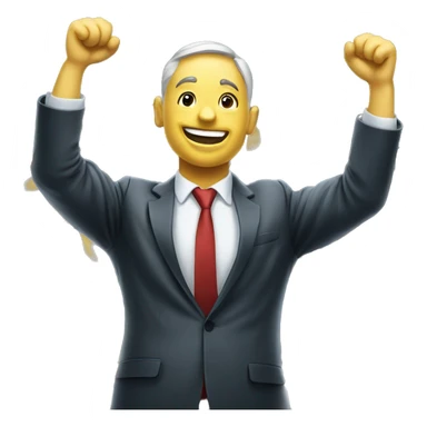 celebrating win corporate finance sticker