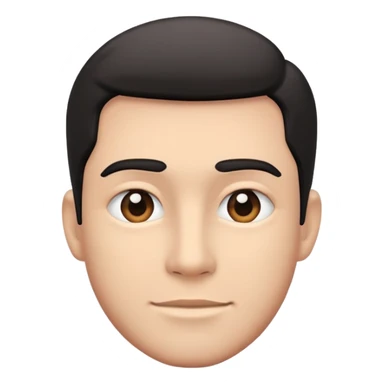 realistic monochrome portrait of male sticker