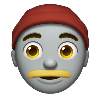 Thug smiley face sticker