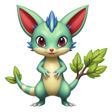 Sneasel-Furret-Treecko-Celebi-fusion sticker