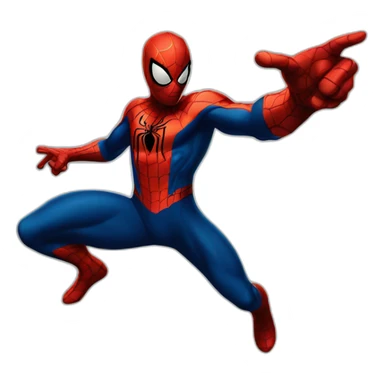 Spider Man Pointing sticker