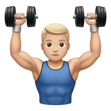 haltère élévation latérale orienté de côté sticker