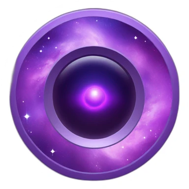 a purple portal to another galaxy sticker