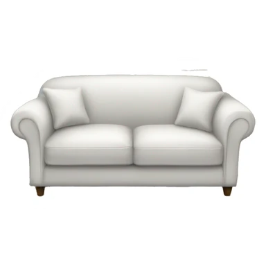 Realistic-white-modern-sofa sticker