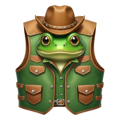 Лягушка ковбой sticker