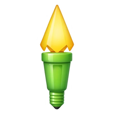 make exclamation Point in light green color  sticker