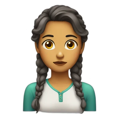 24 years old girl looking weary sticker