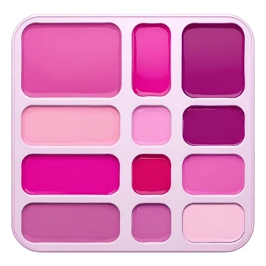dark pink Paint palette realistic sticker
