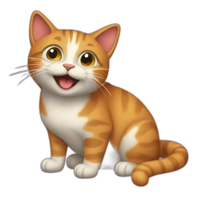 Woozy cat sticker