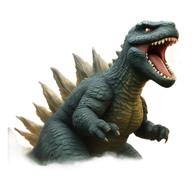 Godzilla shooting atomic breath sticker