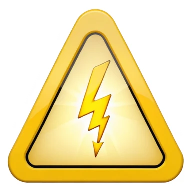  high voltage symbol sticker