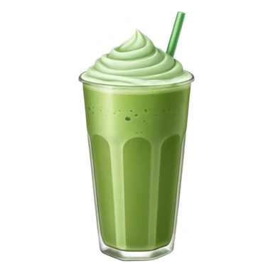 an iced matcha latte with no whip cream on top sticker