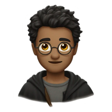 Harry Potter with a scar sticker