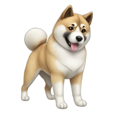 American akita sticker