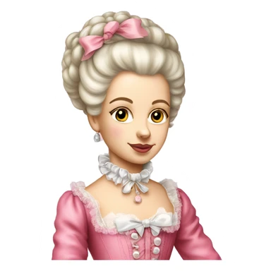 Young Marie Antoinette pink sticker