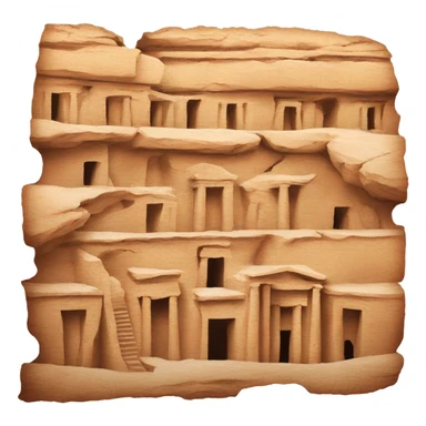 nabataean-script-petra-ruins sticker