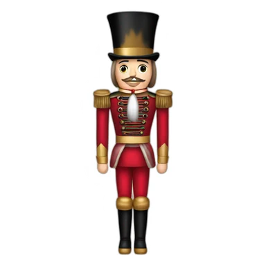 christmas nutcracker full body sticker
