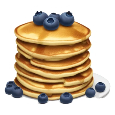 Pancake stack with blueberries sticker