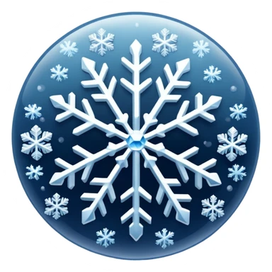 Snowflakes in winter morning sticker