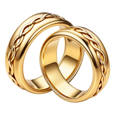 Wedding rings intertwined sticker
