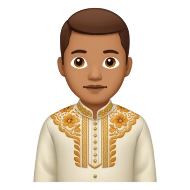 Men wearing barong Tagalog  sticker