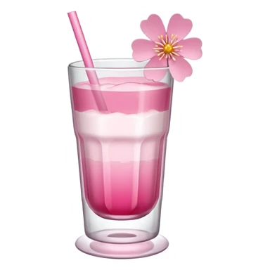A cute Sakura drink sticker