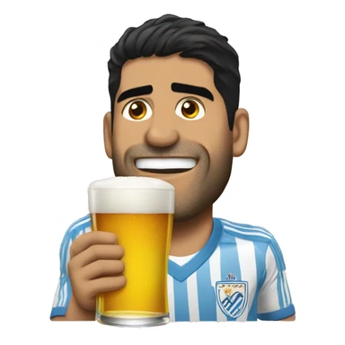 Luis Suárez drink beer sticker