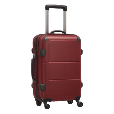 priority luggage in dark red sticker