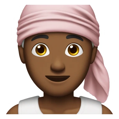 Staf Coppens wearing a durag sticker