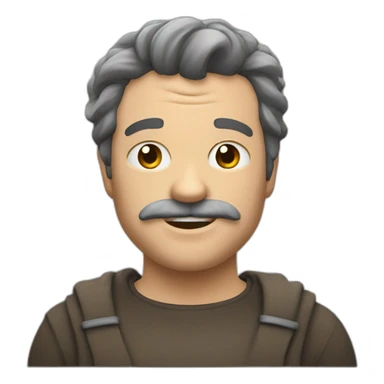 Homme gros et chauve sticker