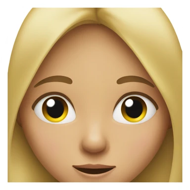 Girl holding nose sticker