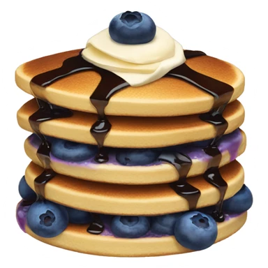 Blueberry pancakes  sticker