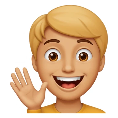 Funny face smile joke sticker