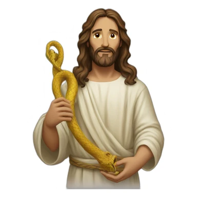 Jesus defeated the serpent sticker