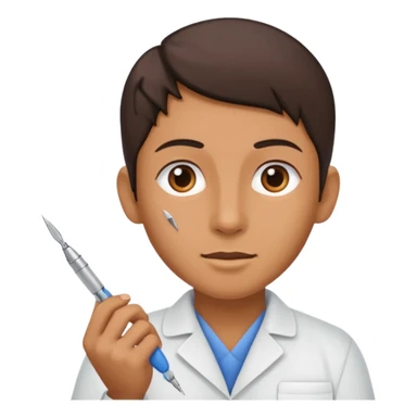 bisturi e orelha sticker