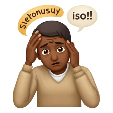 A caricature-style sticker of an Indian man facepalming with frustration but still looking humorous. Add text: ‘Seriously??’ sticker