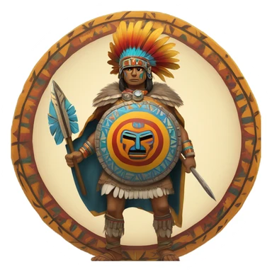Aztec woarrer sticker