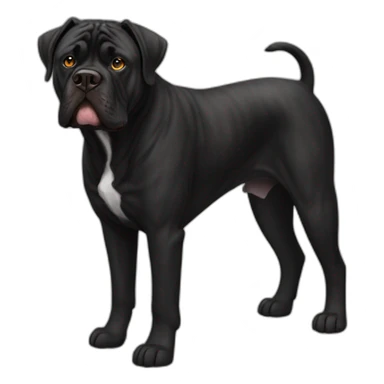 brindle black bull mastiff sticker