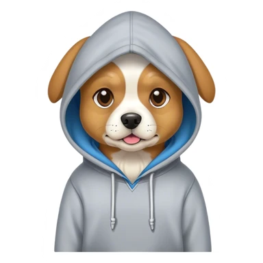 Dog in hoodie  sticker