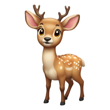Cute deer sticker