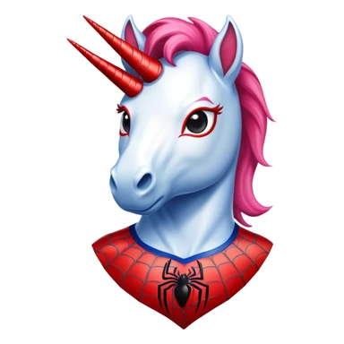 unicorn as Spiderman sticker