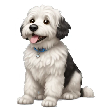Bernadoodle dog sticker