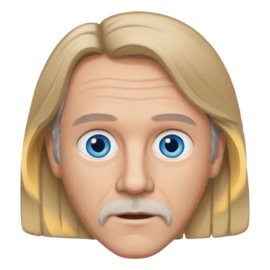 Benny Andersson with blue eyes, dark blonde hair sticker