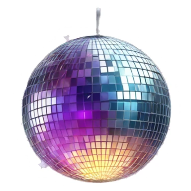 Disco ball with twinkle stars sticker