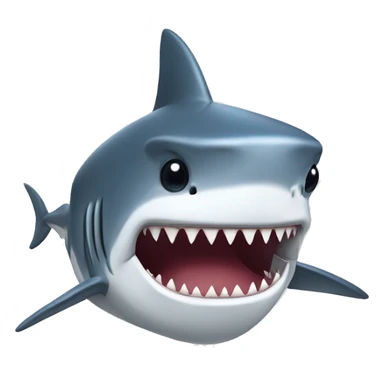 shark with cap sticker