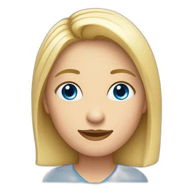 Maestra de inglés rubia y ojos azules sticker